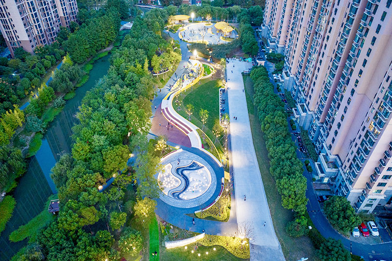 商务大道、徐公桥路东侧地块绿化景观